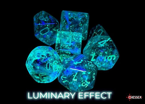CHX 27595 Borealis Kelp/light green Luminary Polyhedral 7-Dice Set