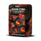 MDG 16mm Polyhedral Dice Set: Dragon Storm Inclusion Red Dragon
