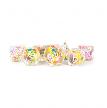 MDG 16mm Resin Polyhedral Dice Set: Infused Fruit Dice