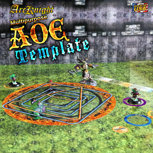 Arcknight Flat Plastic Miniatures - 5E Area Templates