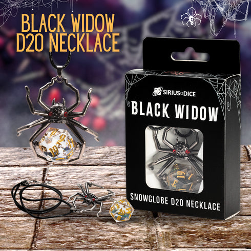 Sirius Dice - Black Widow 20 Necklace