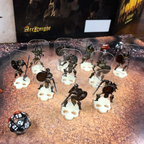 Arcknight Flat Plastic Miniatures - Bone Guard Warband - 10 2D Minis