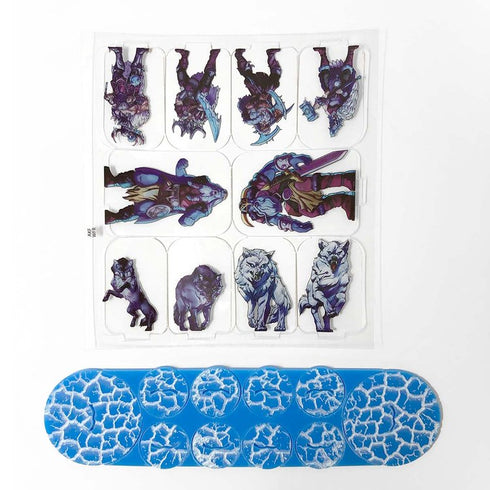 Arcknight Flat Plastic Miniatures - Frost Giant Raiders Warband - 10 2D Minis