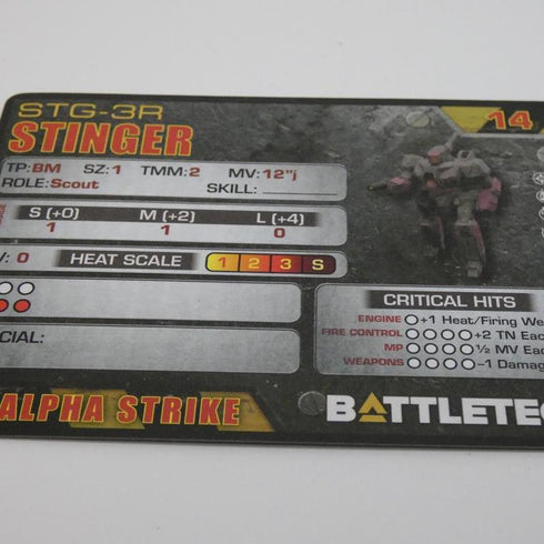 Stinger - Battletech Inner Sphere Command Lance Set - Catalyst Game Lab