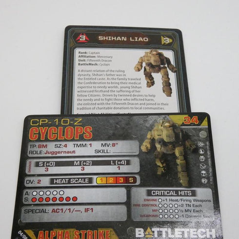 Cyclops - Battletech Inner Sphere Support Lance Set - Catalyst Game Lab