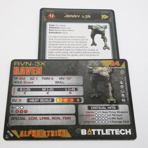 Raven - Battletech Inner Sphere Urban Lance Set - Catalyst Game Lab