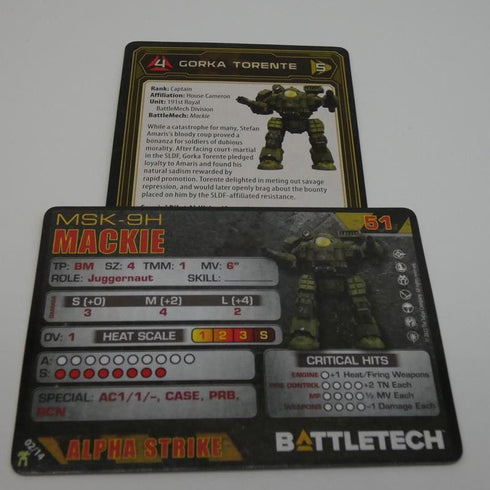 Mackie - Battletech Proliferation Cycle Set - Catalyst Game Lab