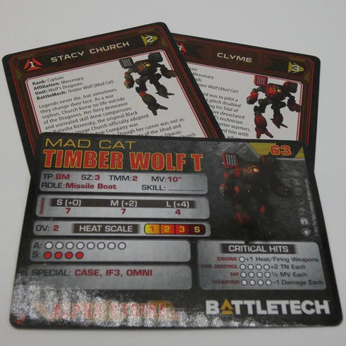 Timber Wolf - Battletech Wolf's Dragoons Assault Set - Catalyst Game Lab