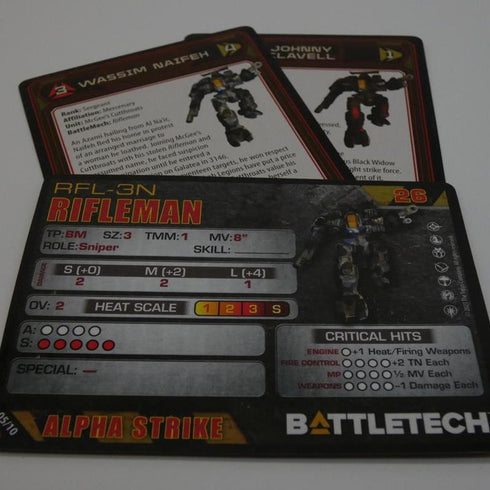 Rifleman - Battletech Wolf's Dragoons Assault Set - Catalyst Game Lab