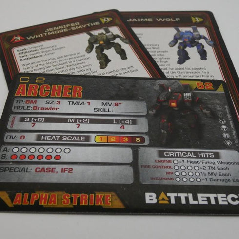 Archer - Battletech Wolf's Dragoons Assault Set - Catalyst Game Lab