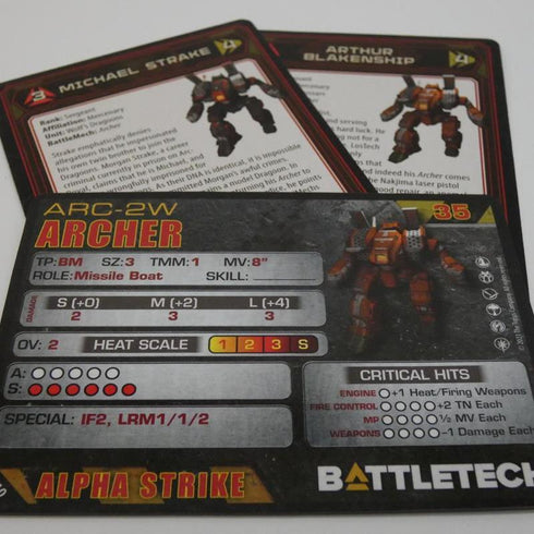 Archer - Battletech Wolf's Dragoons Assault Set - Catalyst Game Lab