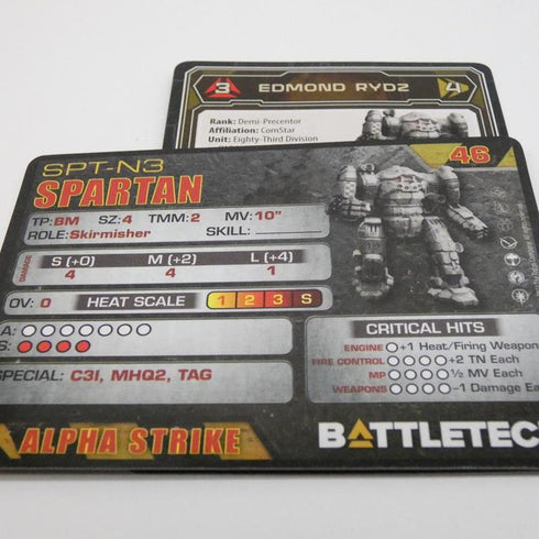 Spartan - Battletech Snord’s Irregulars Assault Set - Catalyst Game Lab