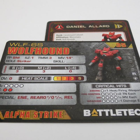 Wolfhound - Battletech Kell Hounds Striker Set - Catalyst Game Lab