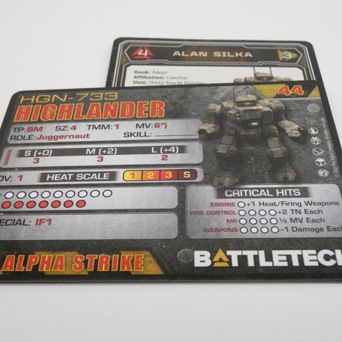 Highlander - Battletech ComStar Command lvl II Set - Catalyst Game Lab