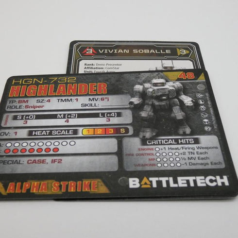 Highlander - Battletech ComStar Command lvl II Set - Catalyst Game Lab