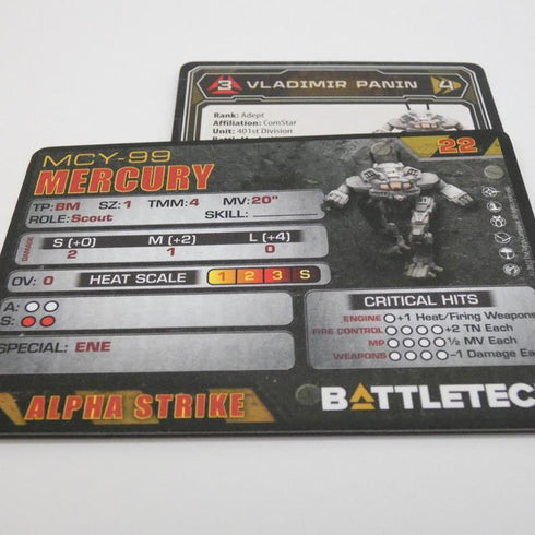 Mercury - Battletech ComStar Command lvl II Set - Catalyst Game Lab