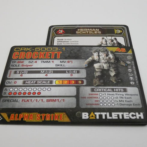 Crocket - Battletech ComStar Battle lvl II Set - Catalyst Game Lab