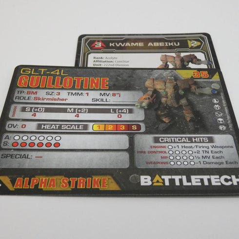 Guillotine - Battletech ComStar Battle lvl II Set - Catalyst Game Lab