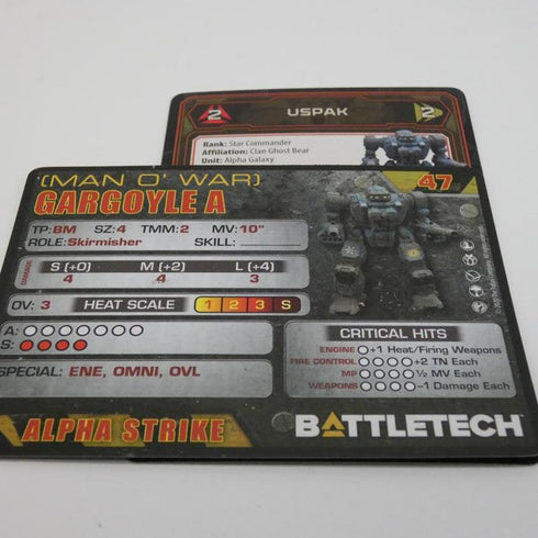 Gargoyle (Man O' War) - Battletech Clan Heavy Striker Star - Catalyst Game Lab