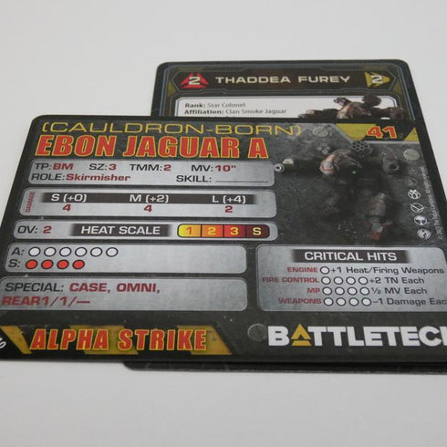 Ebon Jaguar (Cauldron Born) - Battletech Clan Heavy Battle Star - Catalyst Game Lab