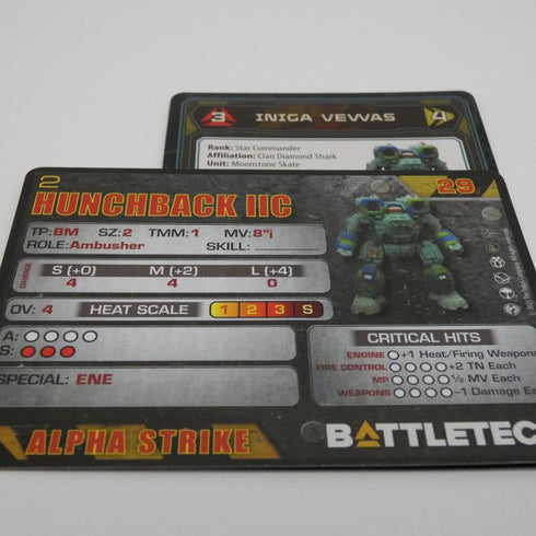 Hunchback IIC - Battletech Clan Heavy Star - Catalyst Game Lab
