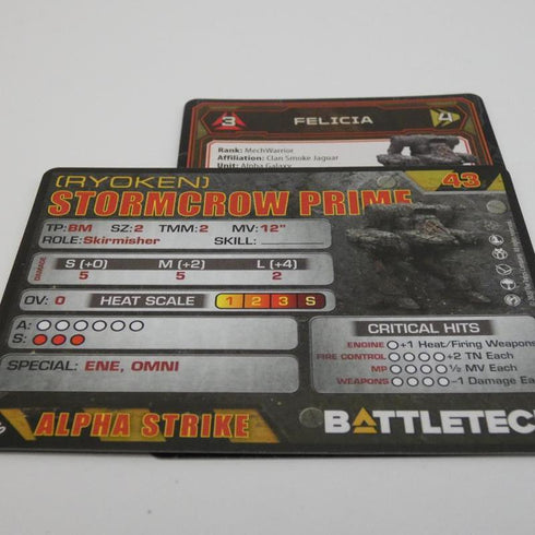 Storm Crow (Ryoken) - Battletech Clan Command Star - Catalyst Game Lab