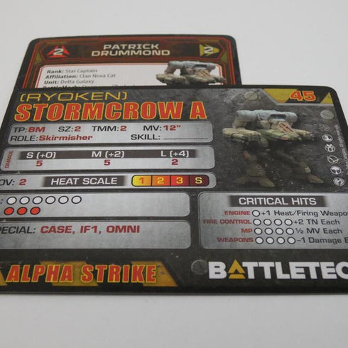 Storm Crow (Ryoken) - Battletech Clan Command Star - Catalyst Game Lab