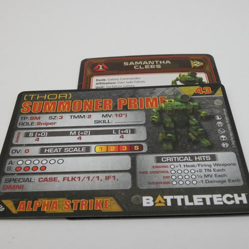 Summoner (Thor) - Battletech Clan Command Star - Catalyst Game Lab