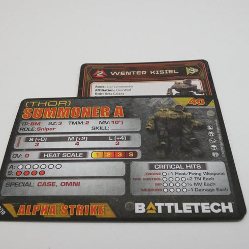 Summoner (Thor) - Battletech Clan Command Star - Catalyst Game Lab