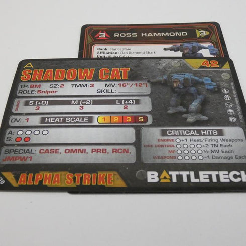 Shadow Cat - Battletech Clan Command Star - Catalyst Game Lab