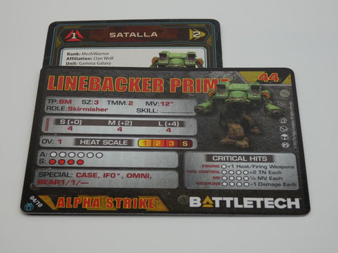 Linebacker - Battletech Clan Support Star - Catalyst Game Lab