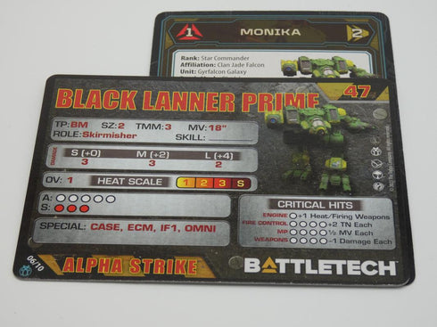 Black Lanner - Battletech Clan Support Star - Catalyst Game Lab