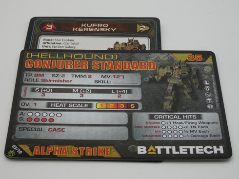Conjurer (Hellhound) - Battletech Clan Striker Star - Catalyst Game Lab