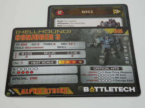 Conjurer (Hellhound) - Battletech Clan Striker Star - Catalyst Game Lab