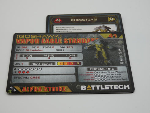 Vapor Eagle (Goshawk) - Battletech Clan Striker Star - Catalyst Game Lab