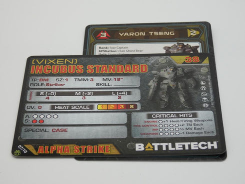 Incubus (Vixen) - Battletech Clan Striker Star - Catalyst Game Lab