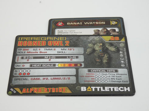 Horned Owl (Peregrine) - Battletech Clan Striker Star - Catalyst Game Lab