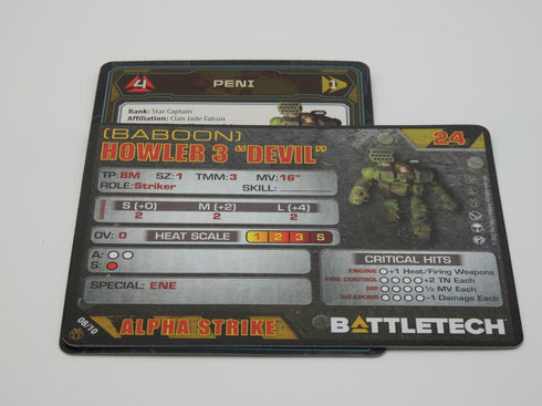 Howler (Baboon) - Battletech Clan Ad Hoc Star - Catalyst Game Lab