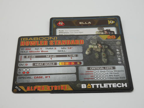 Howler (Baboon) - Battletech Clan Ad Hoc Star - Catalyst Game Lab