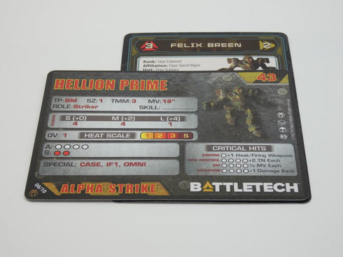 Hellion - Battletech Clan Ad Hoc Star - Catalyst Game Lab