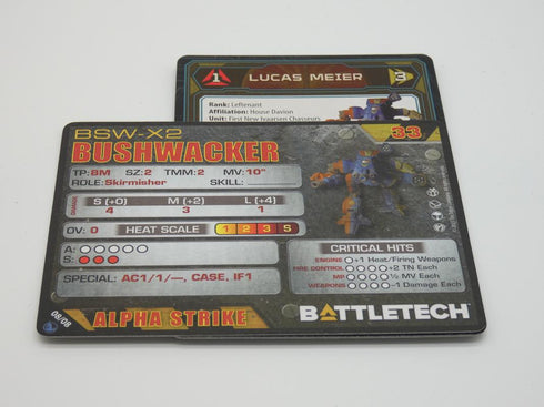 Bushwacker - Battletech Inner Sphere Heavy Battle Lance - Catalyst Game Lab
