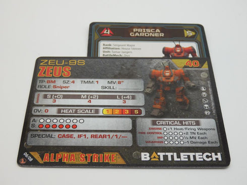 Zeus - Battletech Inner Sphere Fire Lance - Catalyst Game Lab