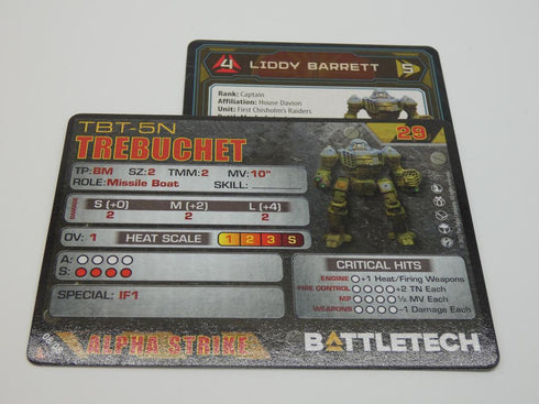 Trebuchet - Battletech Inner Sphere Fire Lance - Catalyst Game Lab