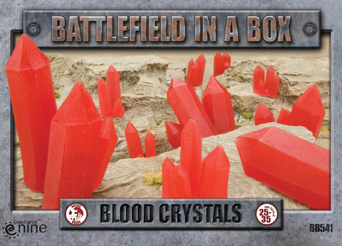 Battlefield in a Box: Blood Crystals - Red - 30mm