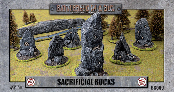 Battlefield in a Box: Sacrificial Rocks (x6) - 30mm