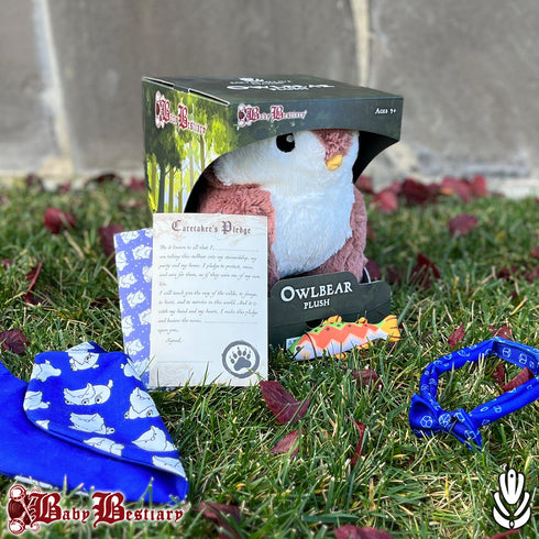 Owlbear Plush / Boxed / Rose
