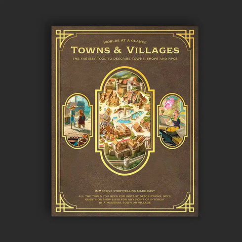 Worlds at a Glance Towns & Villages Hardcover Book