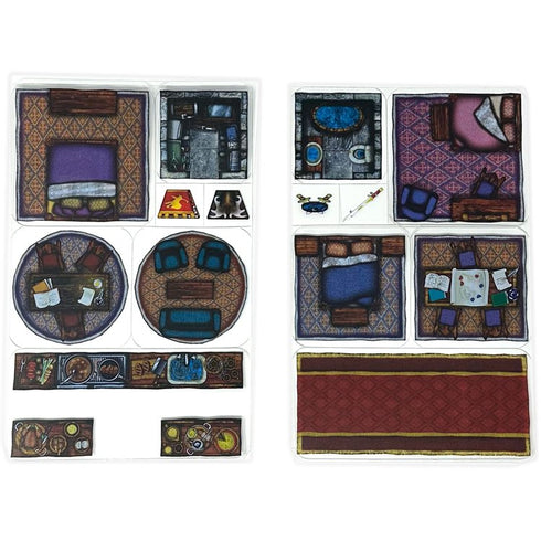Arcknight Flat Plastic Miniatures - Castle - Roleplaying Objects 2.0 - 45 Pieces