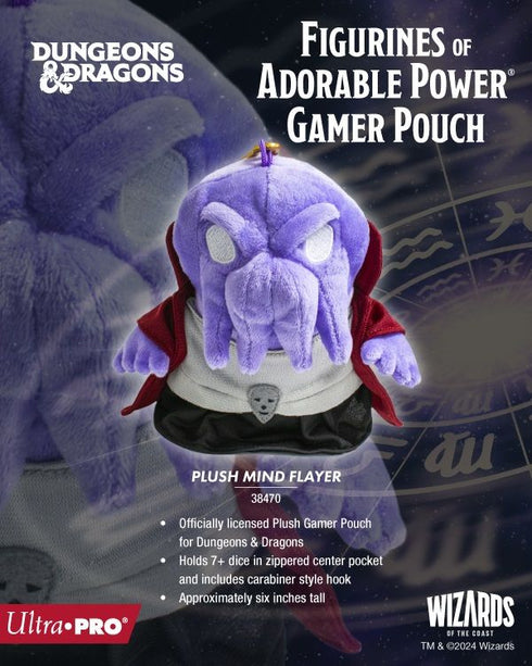 Ultra Pro: UP38470 Figurines of Adorable Plush Mind Flayer Gamer Pouch for Dungeons & Dragons