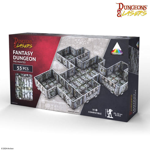 Dungeons & Lasers: PrismaCast Pre-Painted Terrain - Fantasy Dungeon